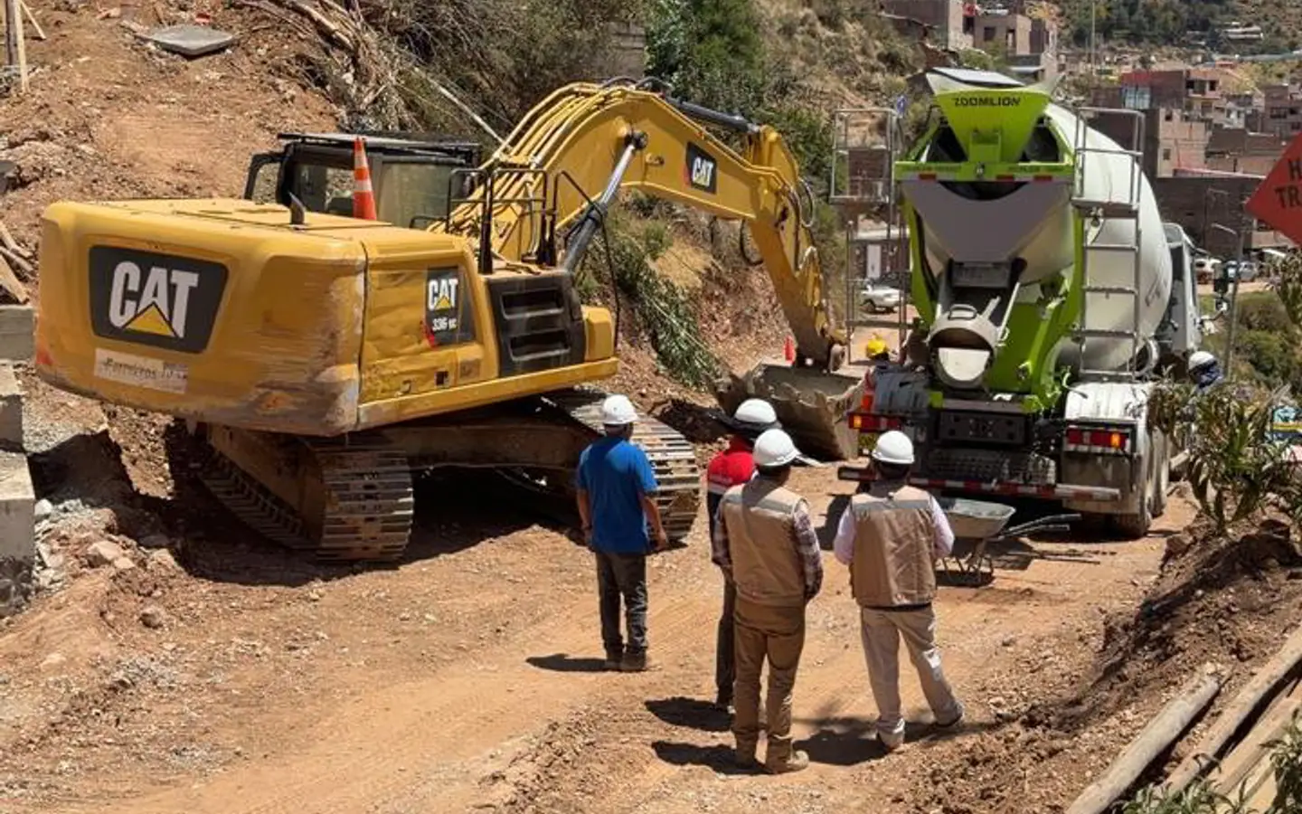 Obra de JMC, planta de concreto